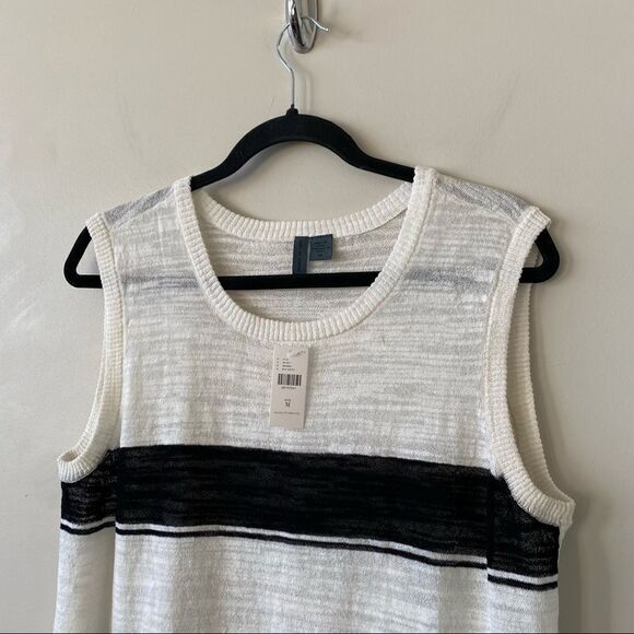 Anthropologie “Left Of Center” Striped Shadow Light Tunic (Medium) - Picture 5 of 9